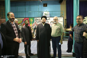 پشت صحنه برنامه تلویزیونی «صف اول» با حضور سید حسن خمینی