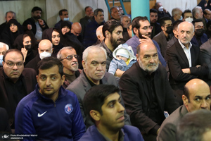 مراسم تشییع مرحوم حسن غفوری فرد از حسینیه جماران