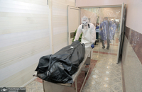 تغسیل با آب متوفیان مبتلا به کرونا در بهشت زهرا(س) تهران