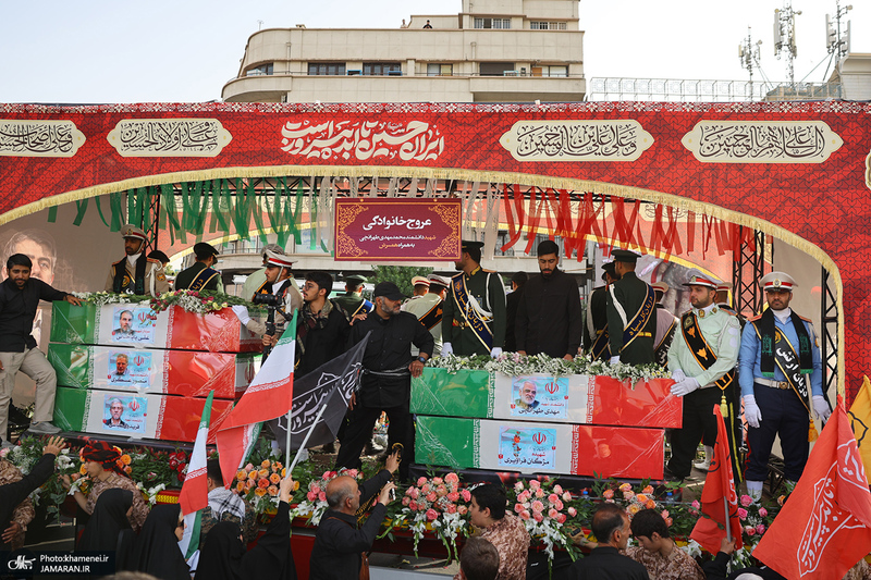 مراسم تشییع شهدای جنگ تحمیلی رژیم صهیونیستی در تهران-4