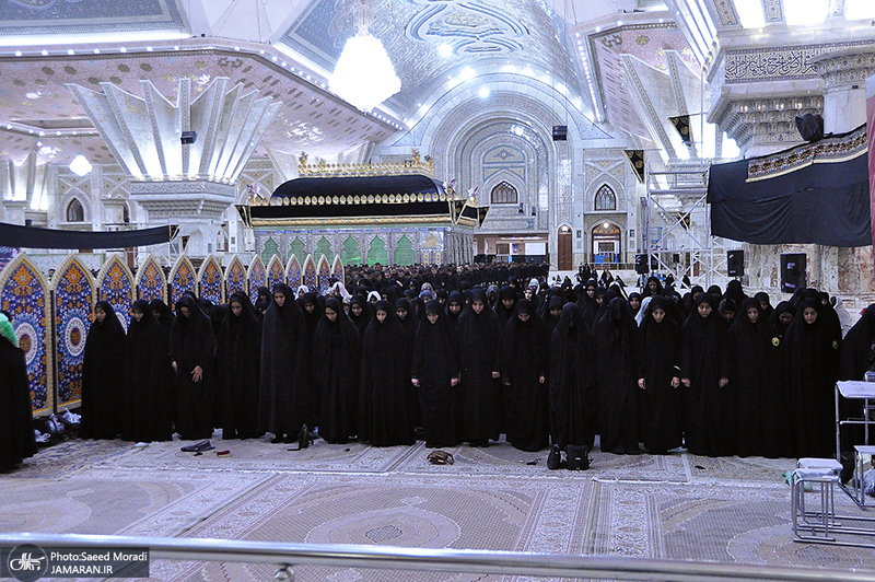 عزاداری دانشجویان دانشگاه علوم انتظامی امین در حرم مطهر امام خمینی(س)