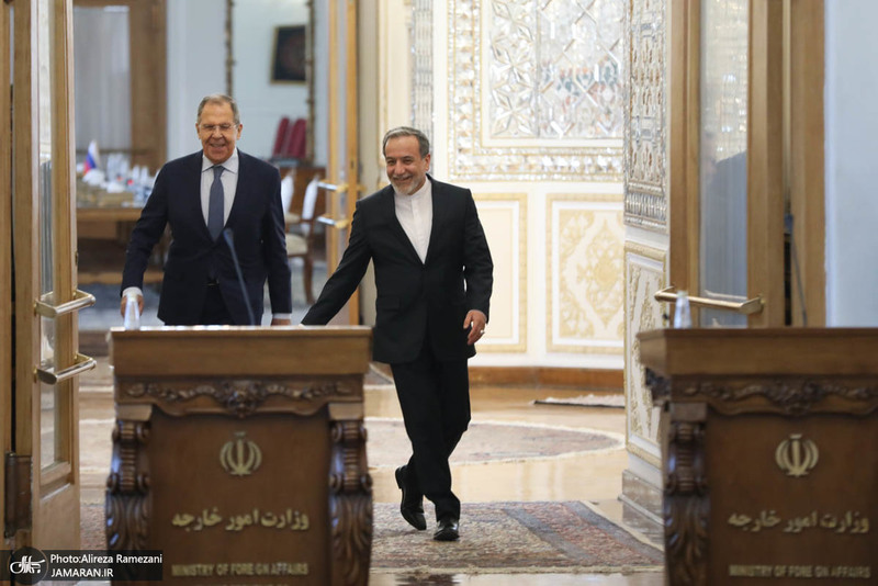 نشست خبری مشترک وزرای خارجه ایران و روسیه