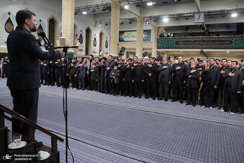 مراسم عزاداری شب شهادت حضرت زهرا (س) در حسینیه امام خمینی(ره)