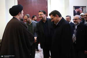 دیدار رئیس و مدیران بنیاد مستضعفان با سید حسن خمینی