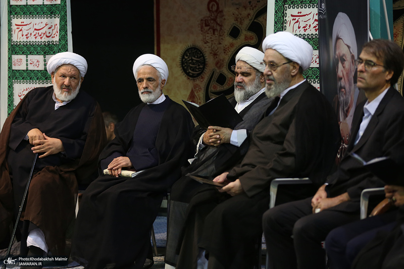 مراسم بزرگداشت آیت الله حسن صانعی (ره) در حسینیه جماران -1