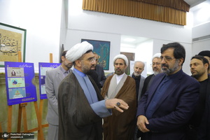 مراسم افتتاح دهمین نمایشگاه قرآن و عترت استان قم در مجتمع فرهنگی یادگار امام‎