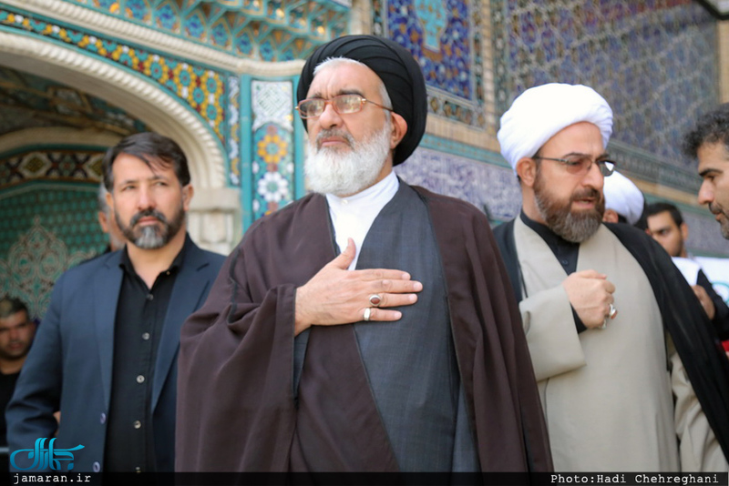 عزاداری ظهر عاشورا در حرم مطهر حضرت فاطمه معصومه(س)