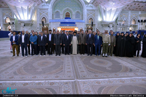 تجدید میثاق فرماندار و معی از کارکنان شهرقدس با آرمان های حضرت امام(س)