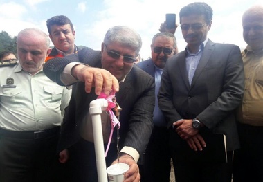 افتتاح پروژه خط انتقال آب به شهرک تاریخی ماسوله