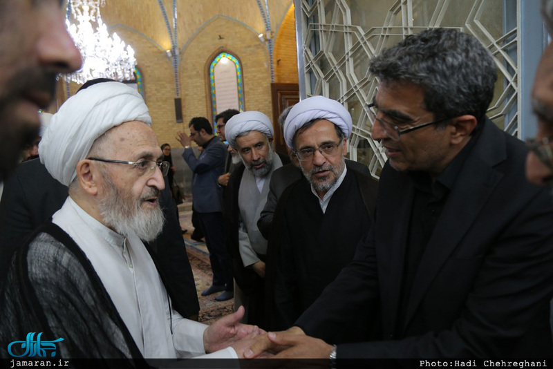 مراسم بزرگداشت هفتمین روز ارتحال مرحوم حجت‌الاسلام و المسلمین احمد احمدی در مسجد اعظم قم