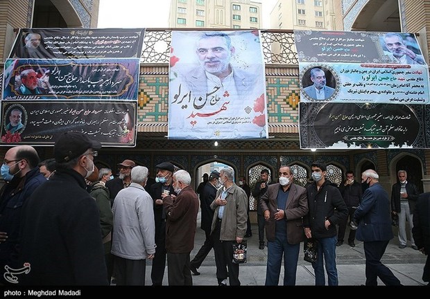 تصاویر/ مراسم ترحیم شهید حسن ایرلو در تهران