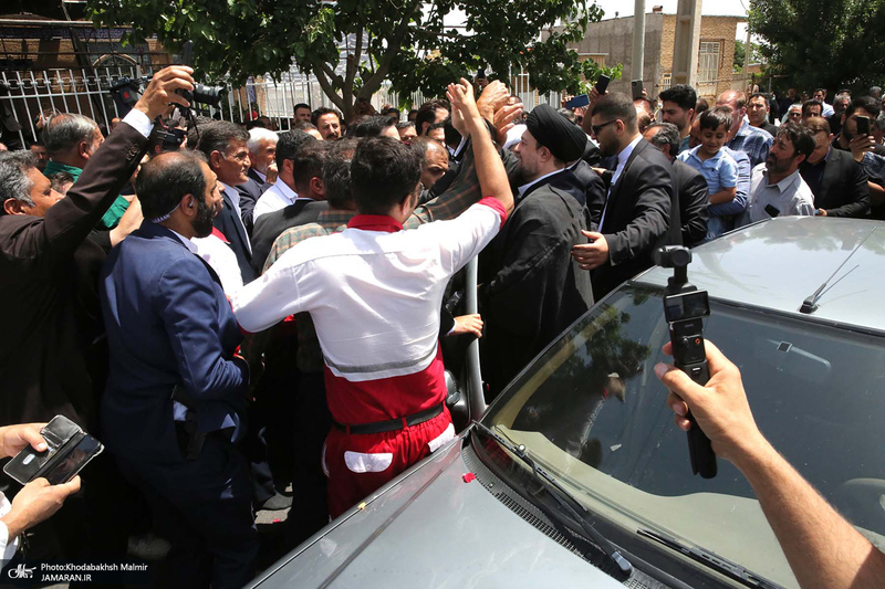 حضور سید حسن خمینی در روستای خیارج استان قزوین -2