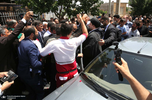 حضور سید حسن خمینی در روستای خیارج استان قزوین -2