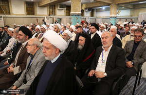 دیدار مسئولان نظام و مهمانان کنفرانس وحدت اسلامی با رهبر معظم انقلاب