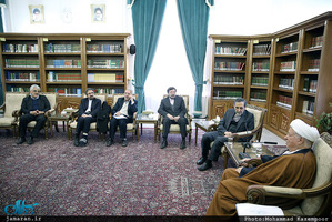 دیدار رئیس و معاونین مرکز تحقیقات استراتژیک مجمع تشخیص مصلحت نظام با آیت الله هاشمی رفسنجانی