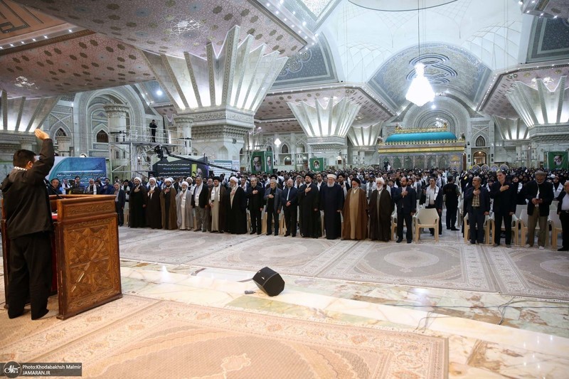 مراسم چهلم شهید سیدحسن نصرالله و سرلشکر نیلفروشان در حرم امام خمینی (س)