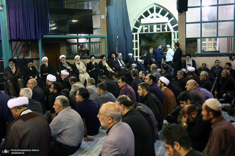 مراسم بزرگداشت آیت الله حسن صانعی (ره) در حسینیه جماران -1