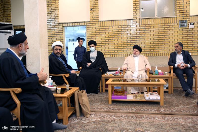 دیدار سرپرست موسسه تنظیم و نشر آثار امام خمینی(ره) با نماینده آیت الله العظمی سیستانی در قم / شهرستانی