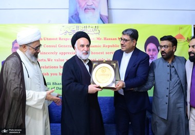 مراسم تودیع سرکنسول کشورمان در کراچی در کتابخانه یادگار امام برگزار شد 