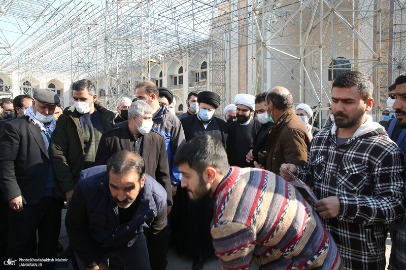 مراسم تشییع و خاکسپاری مرحوم حاج عیسی جعفری در حرم امام خمینی(س)