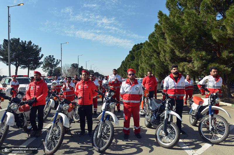 آئین آغاز طرح ملی خدمات نوروزی جمعیت هلال احمر در جوار حرم مطهر امام خمینی (س)