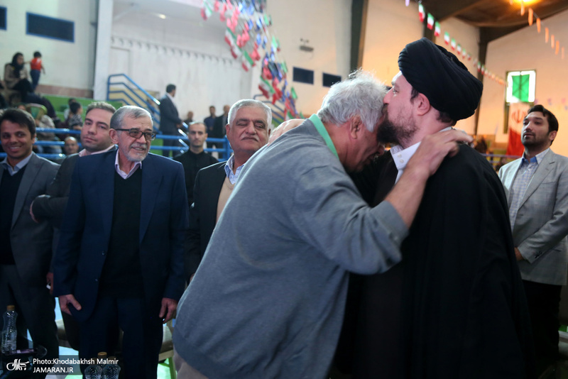 حضور سید حسن خمینی در آیین نامگذاری مجموعه ورزشی استاد کهندل