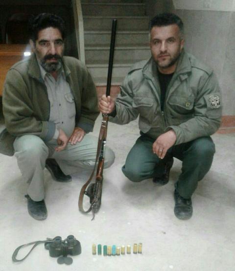دستگیری پنج شکارچی و کشف چهار قبضه سلاح شکاری توسط محیط بانان زنجان