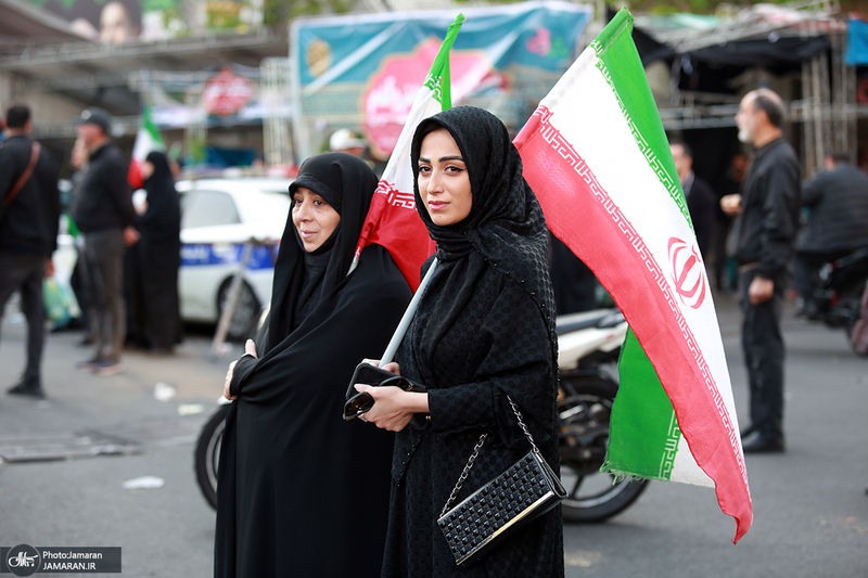 راهپیمایی دختران «جان‌فدای ایران» -۱