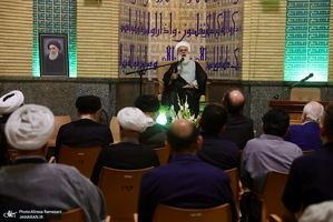 مراسم ختم همسر آیت الله سید علی سیستانی