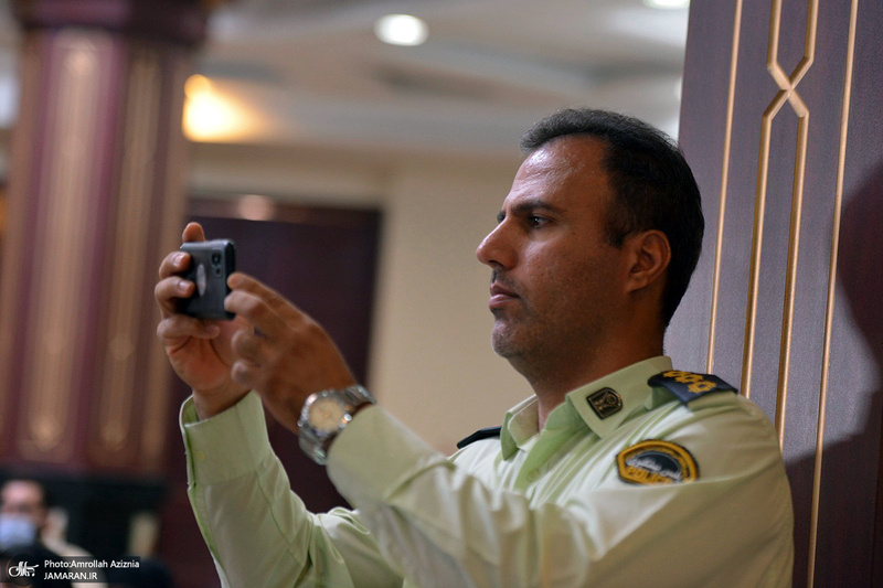 مراسم تودیع و معارفه رئیس حوزه قضایی بخش آفتاب در حرم امام خمینی