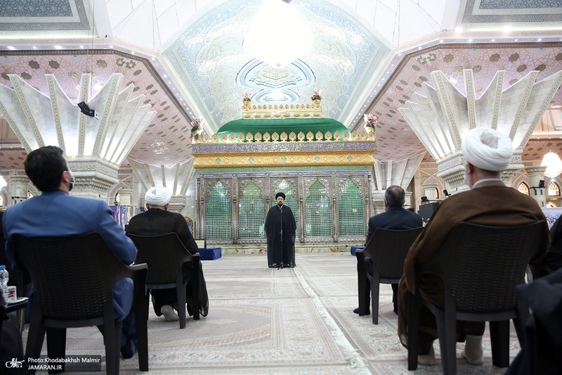 تجدید میثاق رئیس قوه قضائیه و مسئولان عالی قضایی با آرمان‌های حضرت امام خمینی (س)