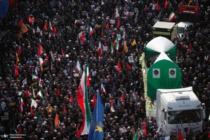 مراسم تشییع شهدای جنگ تحمیلی رژیم صهیونیستی در تهران-6