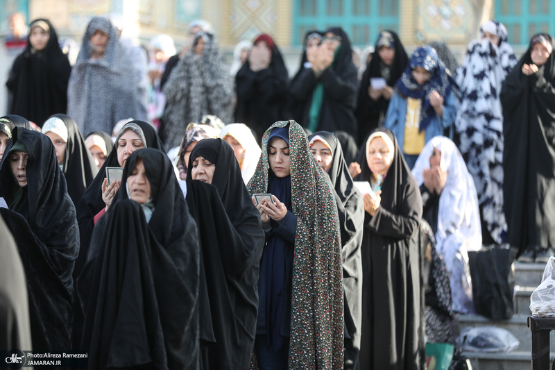 مراسم اقامه تماز عید سعید فطر دز امام زاده پنج تن