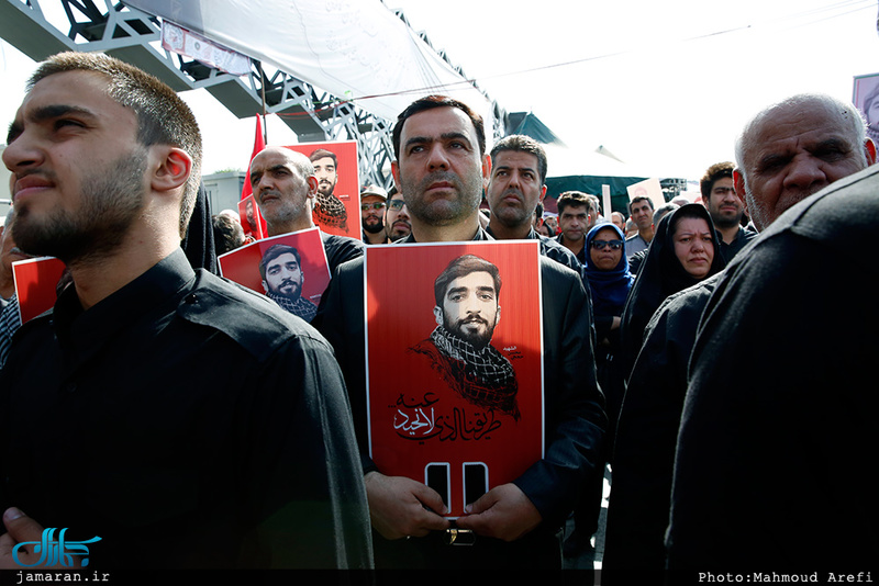 وداع باشکوه مردم تهران با شهید محسن حججی