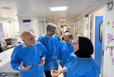 رئیس بنیاد ایران‌شناسی از مرکز طبی کودکان تهران بازدید کرد + گزارش تصویری