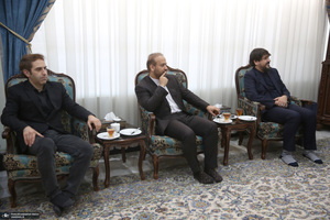 دیدار دبیر شورای عالی مناطق آزاد باسید حسن خمینی