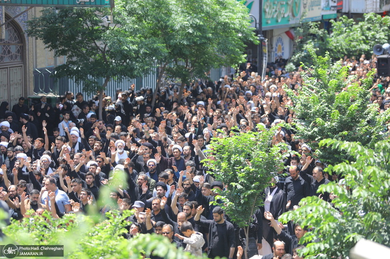 دسته عزاداری روز شهادت امام صادق (ع) با حضور آیت الله العظمی وحید خراسانی