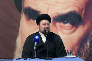 دیدار اعضای جبهه فرهنگی نقلاب اسلامی با سید حسن خمینی