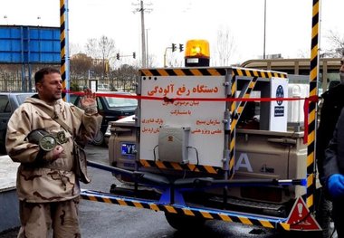 خودرو ضد عفونی‌کننده اتوماتیک شهری در اردبیل رونمایی شد