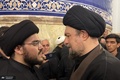 دیدار پسر شهید سید حسن نصرالله و آیت‌الله سید حسن خمینی + عکس