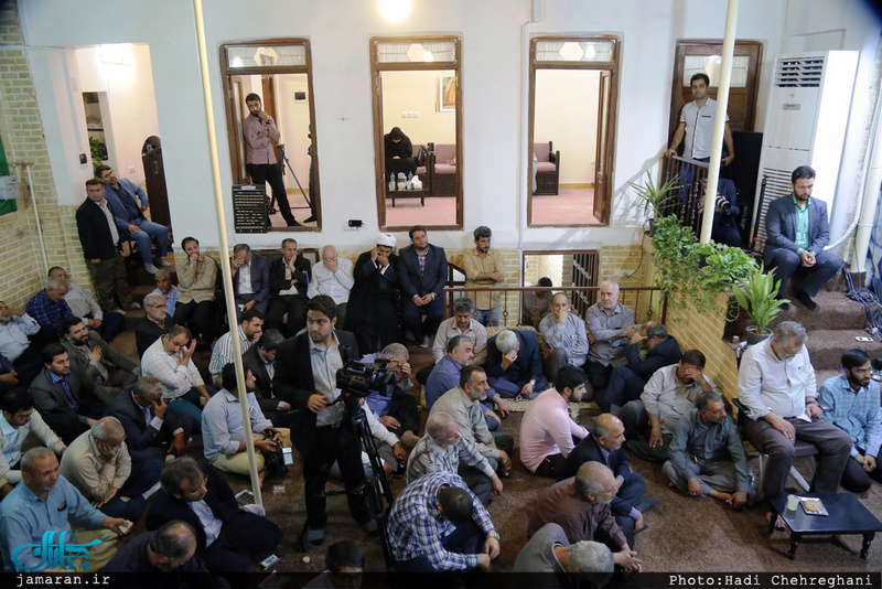 مراسم بزرگداشت حاج عیسی جعفری در بیت حضرت امام(س) در قم