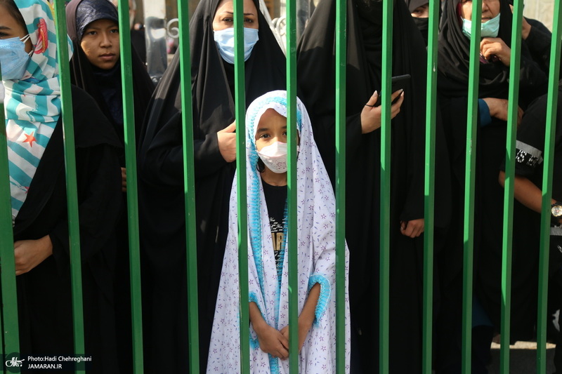 عزاداری خادمین حرم کریمه اهل بیت در روز شهادت امام رضا(ع)