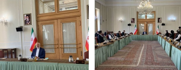 آغاز اجلاس گفتگوهای بین الافغانی در ایران/ ظریف سخنرانی کرد: مردم و رهبران سیاسی افغانستان باید تصمیمات دشوار اتخاذ کنند