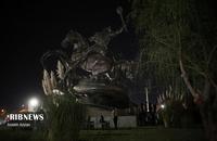 آیین رونمایی از بزرگترین مجسمه اقتباسی ایران (1)