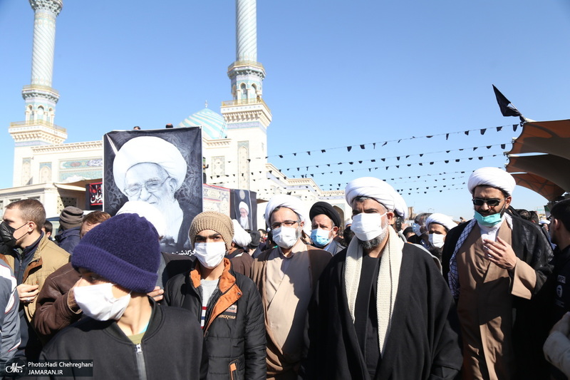 مراسم تشییع آیت الله العظمی صافی گلپایگانی (ره) در قم -1