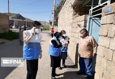 غربالگری اهالی روستای کرونا زده پیان ایذه