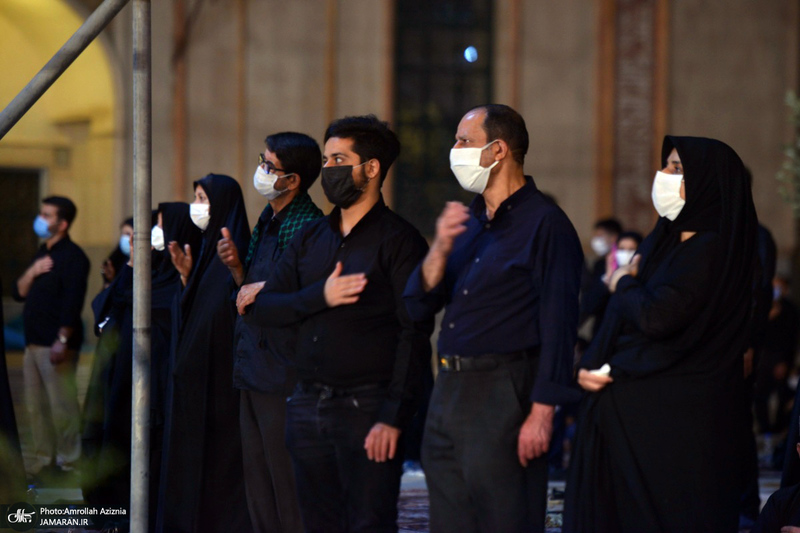 آخرین شب عزاداری حضرت اباعبدالله الحسین(ع) در حرم امام خمینی(س)