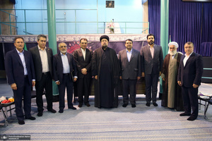 دیدار مدیرعامل بانک ملی ایران ابوالفضل نجارزاده و اعضای هیئت عامل با سید حسن خمینی