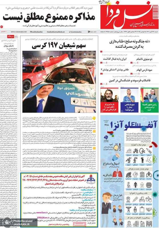 گزیده روزنامه های 24 آبان 1404