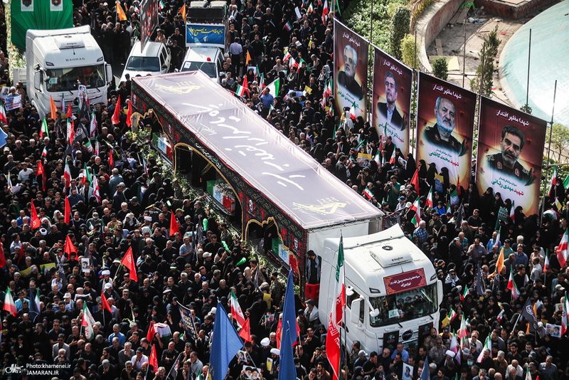 مراسم تشییع شهدای جنگ تحمیلی رژیم صهیونیستی در تهران-6